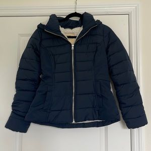 Hollister navy winter coat